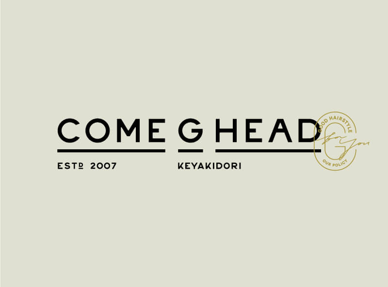 ロゴ：COME G HEAD KEYAKIDORI